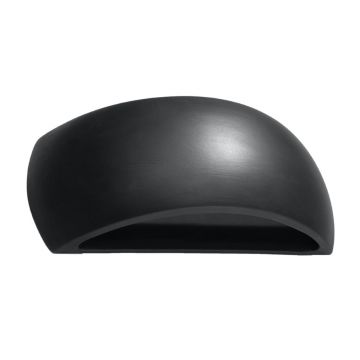 Aplica Pontius din ceramica Negru 32x9x14 cm