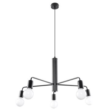 Candelabru 5 Duomo Negru 60x60x85 cm