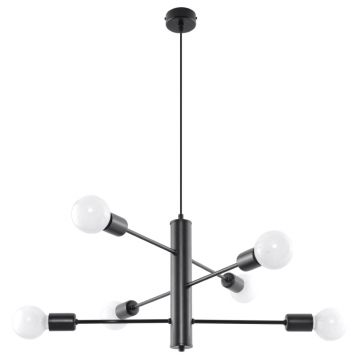 Candelabru 6 Duomo Negru 60x60x85 cm