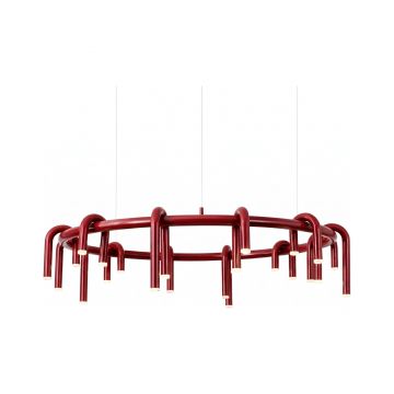 Corp de iluminat Led suspendat Tube Red 80x80x28cm