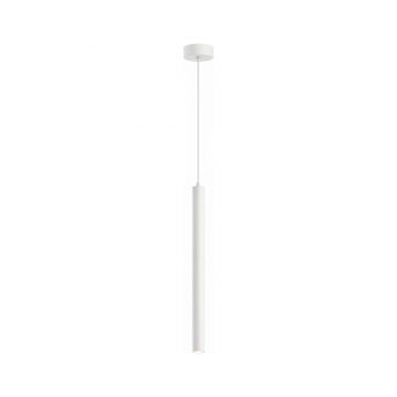 Corp de iluminat suspendat, stil minimalist, finisaj alb 30 cm