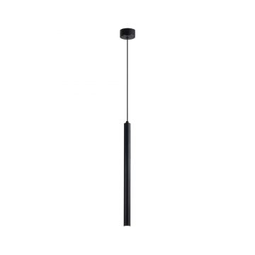 Corp de iluminat suspendat, stil minimalist, finisaj negru 30 cm