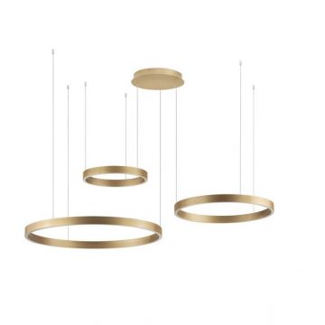 Lampa suspendata ELOWEN D:40-60-80CM   LED 181W 8891Lm  3000K Triac Dimmable light up & down - Gold