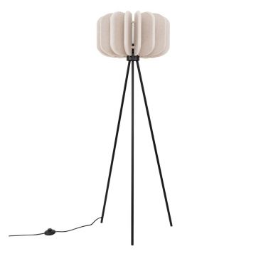 Lampadar bej cu abajur textil (înălțime 134 cm) Elom – Sollux