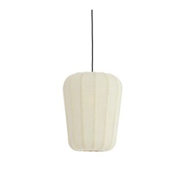 Lustră albă cu abajur textil ø 10 cm Bibury – Light & Living
