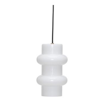 Lustră albă din sticlă ø 15 cm Pilule – Hübsch