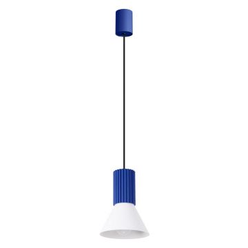 Lustră albastră din metal ø 14 cm Niru – Sollux