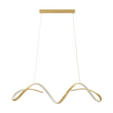 Lustră aurie LED din metal Uter – Mauro Ferretti