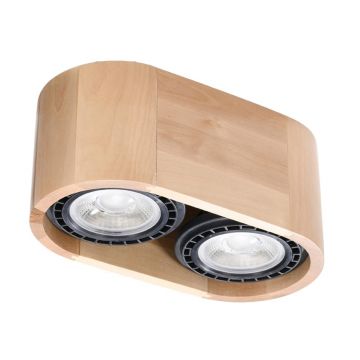Lustra Basic din lemn, Natural 27x14x10 cm