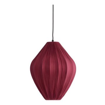 Lustră burgundy cu abajur textil ø 12 cm Verita – Light & Living