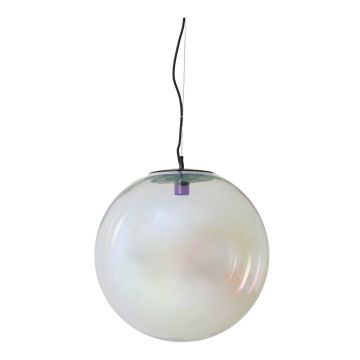 Lustră cu abajur din sticlă ø 48 cm Medina – Light & Living