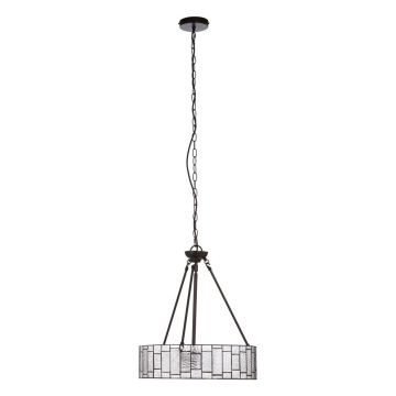 Lustră din metal cu abajur din sticlă ø 46 cm Waldorf – Premier Housewares