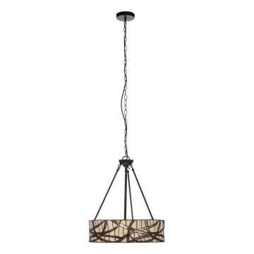 Lustră din metal cu abajur din sticlă ø 46 cm Waldorf – Premier Housewares