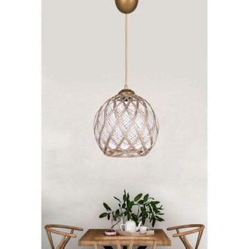 Lustra HM024 Chandelier, Alb, 22x22x54 cm - Alb