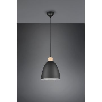 Lustra Jagger, RL, 25x150 cm, 40W, 1x E27, metal, negru mat