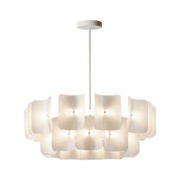 Lustra Japandi White 80x80x35 cm