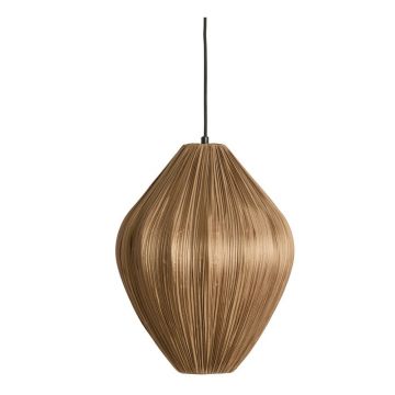 Lustră maro cu abajur textil ø 12 cm Verita – Light & Living