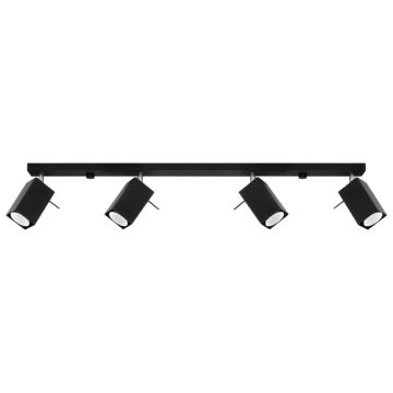 Lustra Merida Negru 80x6x16 cm