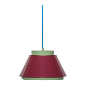 Lustră roșie/verde din metal ø 25 cm Remi – Hübsch
