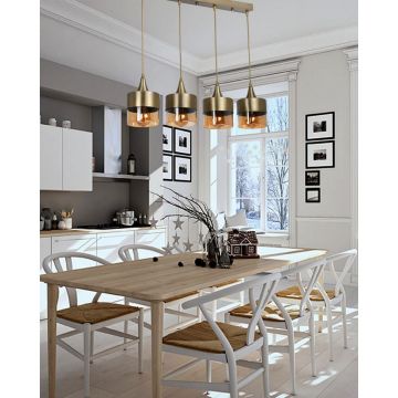 Lustra Sahra 2 Chandelier, Vintage, 16x16x65 cm - Auriu