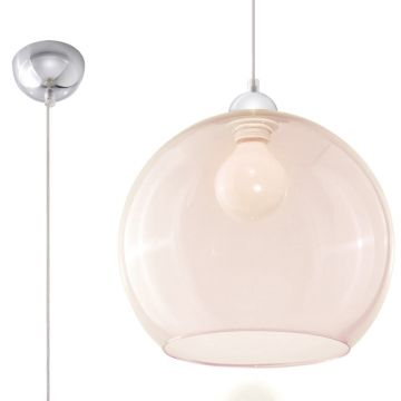 Lustra suspendata Ball Sampanie 30x30x120 cm
