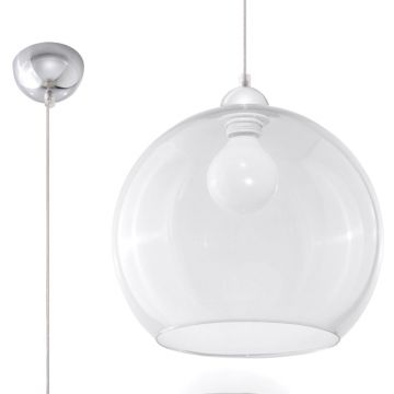 Lustra suspendata Ball Transparent 30x30x120 cm