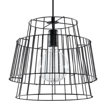 Lustra suspendata Gate Negru 35x35x130 cm