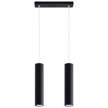 Lustra suspendata Lagos Negru 30x6x90 cm