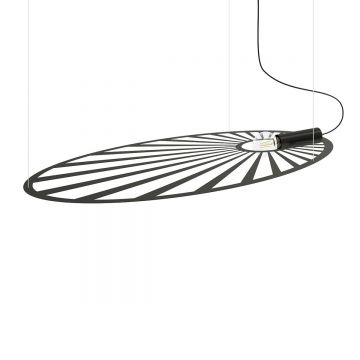 Lustra suspendata Lehdet Negru 110x80x150 cm