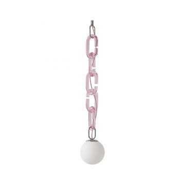 Lustră suspendată modernă cu lanț decorativ Celine Pink
