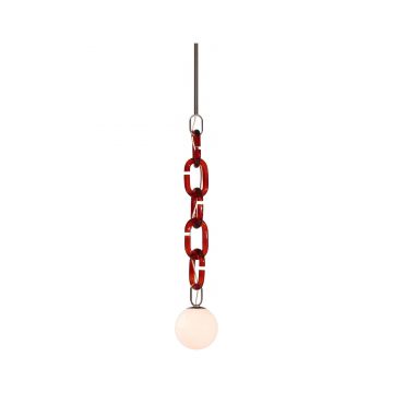 Lustră suspendată modernă cu lanț decorativ Celine Red