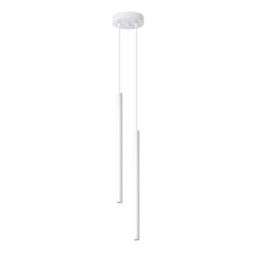 Lustra suspendata Pastelo Alb 15x15x118 cm