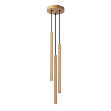 Lustra suspendata Pastelo Auriu 19.5x19.5x115 cm