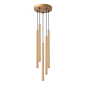 Lustra suspendata Pastelo Auriu 25x25x110 cm