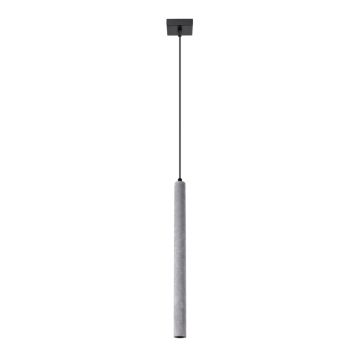 Lustra suspendata Pastelo din beton Gri 3.5x3.5x120 cm