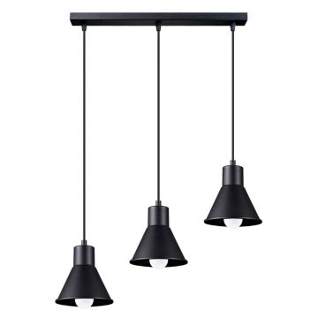 Lustra suspendata Taleja Negru 45x14x120 cm