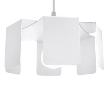 Lustra suspendata Tulip Alb 24x24x110 cm