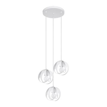 Lustra suspendata Tulos Alb 30x30x117 cm