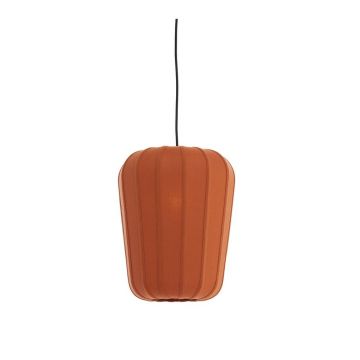 Lustră teracotă cu abajur textil ø 10 cm Bibury – Light & Living