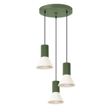 Lustră verde din metal ø 30 cm Niru – Sollux