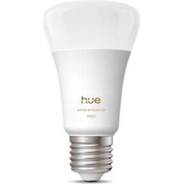 Philips Bec inteligent Philips 8720169364806, E27, 8.1W, 1100 lm, Alb cald-rece