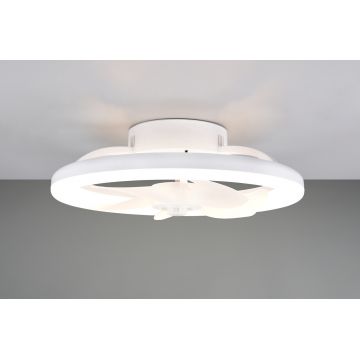 Plafoniera cu ventilator Pajala, RL, 40x15 cm, 22W, 1x SMD, plastic, alb mat