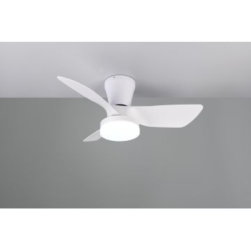 Plafoniera cu ventilator Randers, RL, 76x26 cm, 20W, 1x SMD, plastic/metal, alb mat