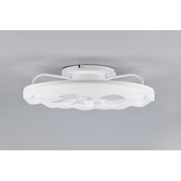 Plafoniera cu ventilator Skaulo, RL, 50x14 cm, 35W, 1x SMD, plastic, alb mat