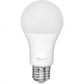 Trust Pachet 2 becuri Trust  LED RGBCW  WiFi, E27, luminozitate 806 lm, clasa energetica A+
