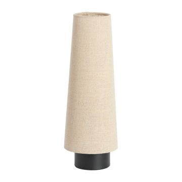 Veioză bej din metal cu abajur textil (înălțime 42 cm) Howie – Light & Living