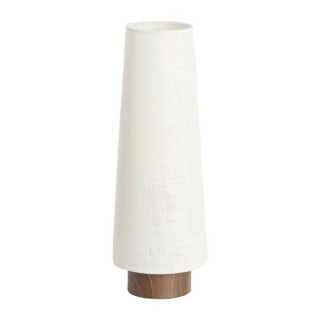 Veioză crem din metal cu abajur textil (înălțime 42 cm) Howie – Light & Living