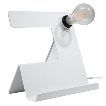 Veioza Incline Alb 25x13x24 cm