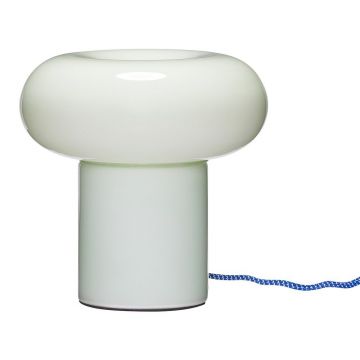 Veioză verde-deschis din sticlă (înălțime 22 cm) Hues – Hübsch