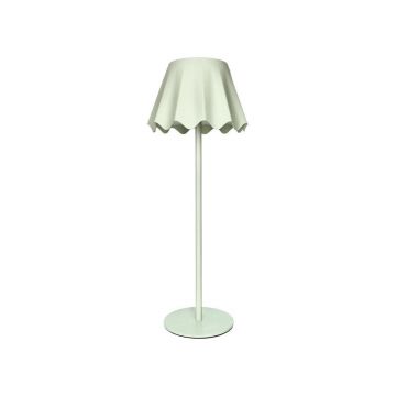 Veioză verde-deschis LED cu intensitate reglabilă din metal (înălțime 36 cm) – Brandani